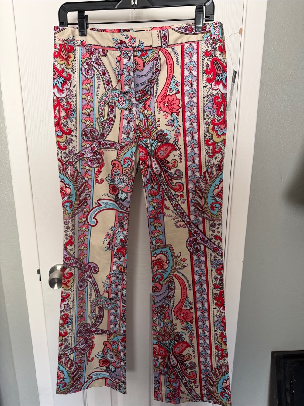 NWT Funky Paisley Wide-Leg Pants